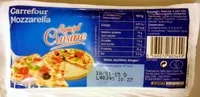 Mängden socker i Mozzarella cucina speciale