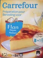 Mängden socker i Flan pâtissier aux oeufs
