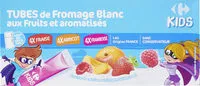 Mängden socker i Fromage blanc aux fruits : fraise, framboise, abricot
