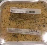 Mängden socker i Taboulé au poulet roti