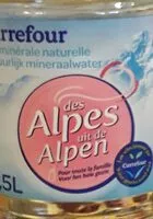 Mängden socker i Eau minérale des Alpes