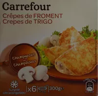 Mängden socker i 6 Crêpes Champignons