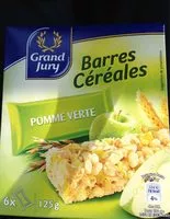 Mängden socker i Barres céréales pomme verte