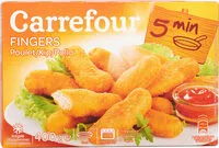 Mängden socker i Fingers de poulet