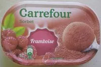Mängden socker i Sorbet Framboise