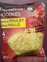 Mängden socker i Noodles saveur poulet