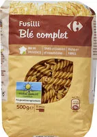 Mängden socker i Fusilli Blé complet
