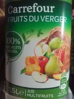 Mängden socker i 100% pur jus jus de fruits du verger