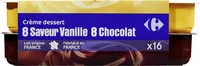 Mängden socker i Crème dessert Saveur Vanille Chocolat