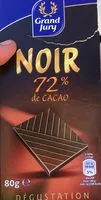 Mängden socker i Noir 72% de cacao dégustation