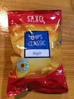 Mängden socker i Saxo chips classic