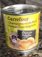 Mängden socker i Champignons de Paris émincés