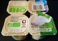 Mängden socker i Yaourt nature au lait entier nature