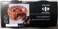 Mängden socker i Croustillant au chocolat noir