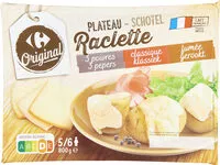 Mängden socker i PLATEAU Raclette 3 poivres - classique - fumée