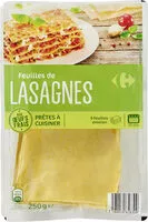 Mängden socker i Feuilles de Lasagne