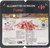 Mängden socker i Allumettes de Bacon Fumées