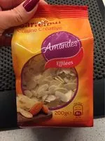 Mängden socker i Amandes Effilées