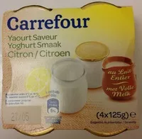 Mängden socker i Yaourt au lait entier - saveur Citron