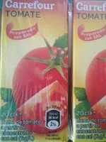 Mängden socker i Zumo de tomate a partir de concentrado