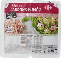 Mängden socker i Râpé de lardons fumés