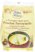 Mängden socker i 4 fromages râpés pour fondue savoyarde