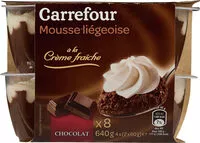 Mängden socker i Mousse à la Liégeoise au chocolat