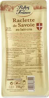 Mängden socker i Raclette de Savoie au lait cru