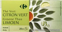 Mängden socker i Thé vert saveur citron vert