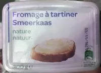 Mängden socker i Fromage à tartiner nature