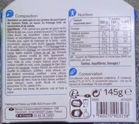 Mängden socker i Bagel Saumon concombre