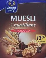 Mängden socker i Muesli croustillant au chocolat
