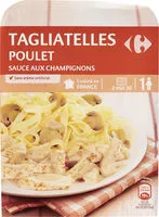 Mängden socker i Tagliatelles au poulet sauce aux champignons