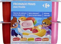 Mängden socker i Fromage frais aux fruits