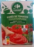 Mängden socker i Purée de tomates saveur Basilic