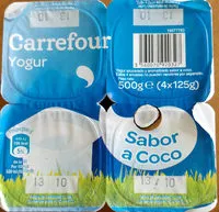 Mängden socker i Yogur sabor a coco