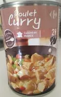 Mängden socker i Poulet curry & petits légumes