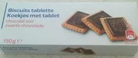 Mängden socker i Biscuits tablette de chocolat noir