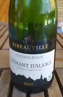 Mängden socker i Crémant d'Alsace AOP Ribeauvillé