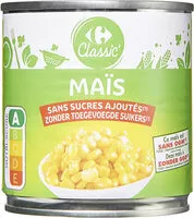 Mängden socker i Maïs doux