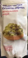 Mängden socker i Olives vertes dénoyautées