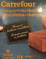 Mängden socker i Croustillant chocolat noisette