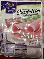 Mängden socker i Jambon supérieur avec couenne fumé au bois de hêtre