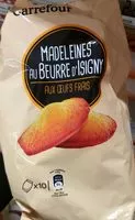 Mängden socker i Ma Madeleine au beurre d'Isigny