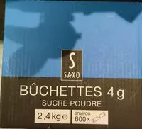 Mängden socker i Bûchette sucre en poudre saxo 4g