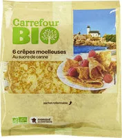 Mängden socker i 6 crêpes moelleuses