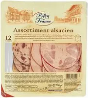 Mängden socker i Assortiment alsacien en tranches