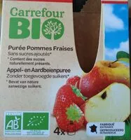 Mängden socker i Purée pommes fraises