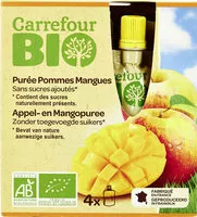 Mängden socker i Pomme Mangue Sans sucres ajoutés*