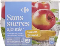 Mängden socker i Pomme Banane Sans sucres ajoutés*